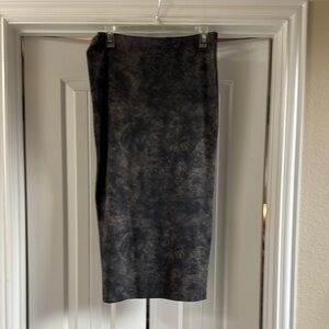 Zara Gray Midi Pencil Skirt for Work